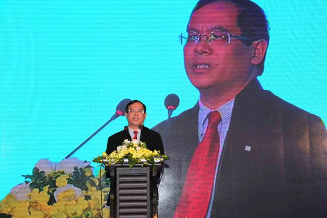 Phó Tổng cục trưởng Tổng cục Du lịch Việt Nam Nguyễn Quốc Hưng phát biểu tại buổi lễ